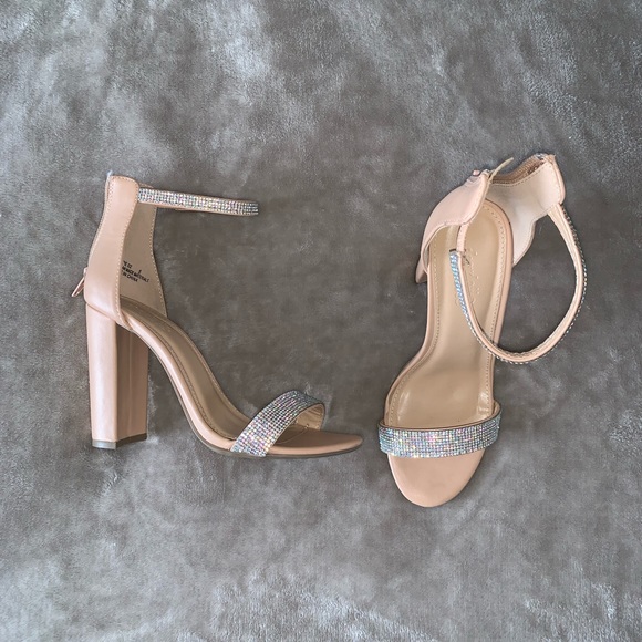 diamond chunky heels